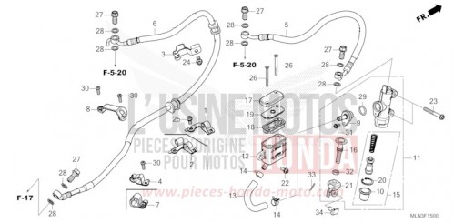 REAR BRAKE MASTER CYLINDER CRF1100D3R de 2024